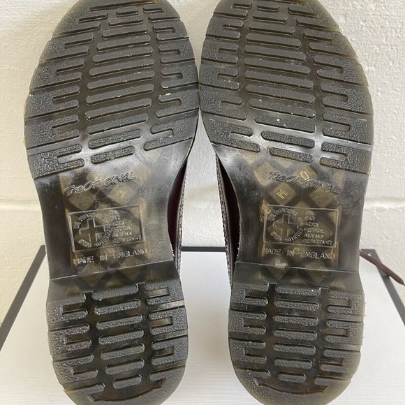 90s Vintage MADE IN ENGLAND Dr. Martens 16500 Brogues Wingtip Oxford US 9 Womens - Picture 10 of 13